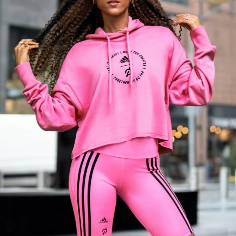 Pink Crop Hoodie size M